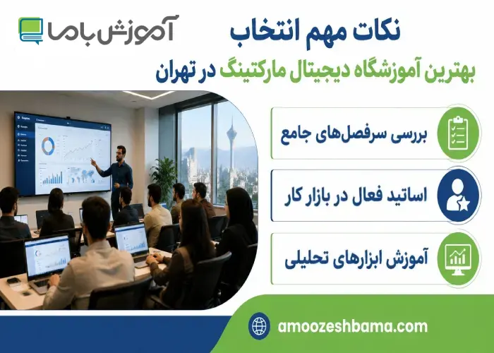 نکات مهم انتخاب بهترین آموزشگاه دیجیتال مارکتینگ در تهران