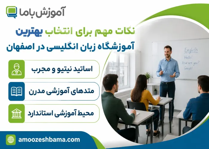 نکات مهم برای انتخاب بهترین آموزشگاه زبان انگلیسی در اصفهان