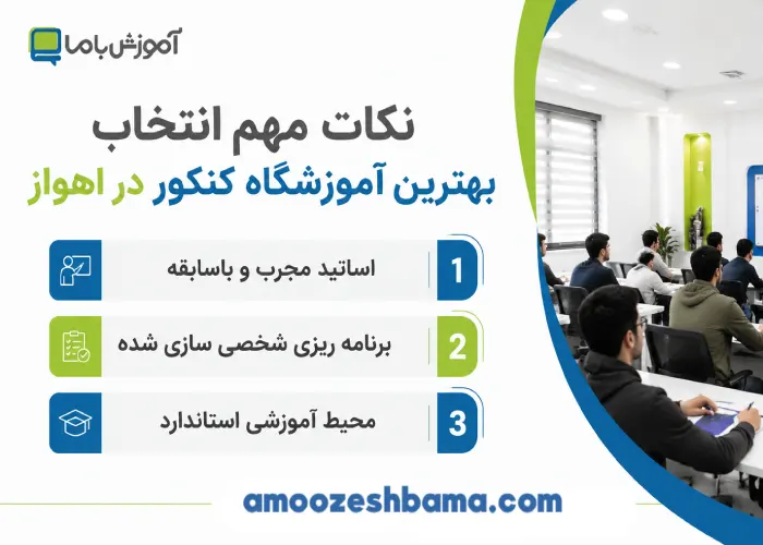 نکات مهم انتخاب بهترین آموزشگاه کنکور در اهواز