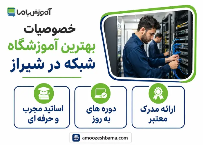 خصوصیات بهترین آموزشگاه شبکه در شیراز 