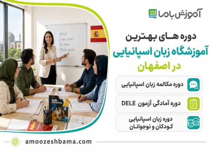 دوره های بهترین آموزشگاه زبان اسپانیایی در اصفهان 