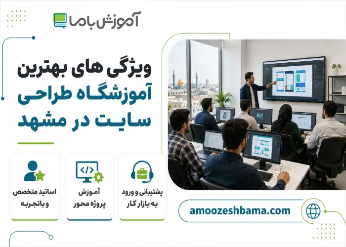 ویژگی های بهترین آموزشگاه طراحی سایت در مشهد