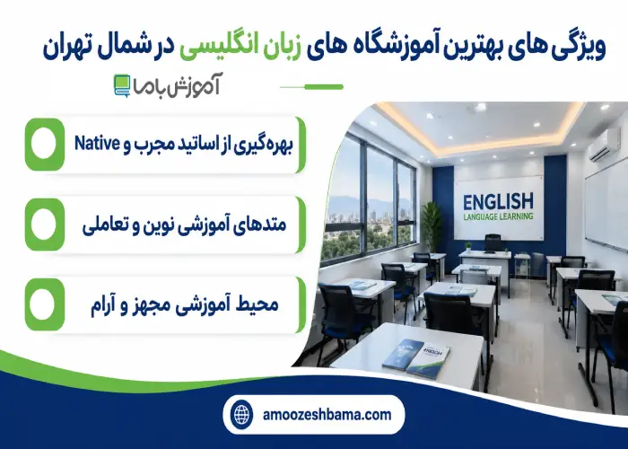 بهترین آموزشگاه زبان انگلیسی در شمال تهران