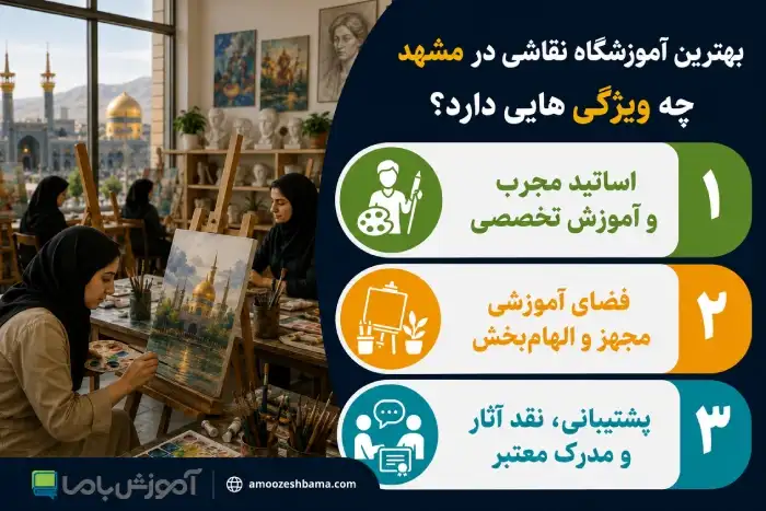 بهترین اموزشگاه نقاشی در مشهد چه ویژگی هایی دارد؟
