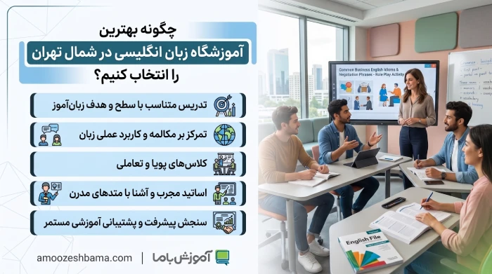 چگونه بهترین آموزشگاه زبان انگلیسی در شمال تهران را انتخاب کنیم؟