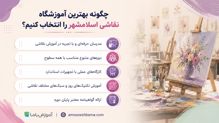 چگونه بهترین آموزشگاه نقاشی اسلامشهر را انتخاب کنیم؟