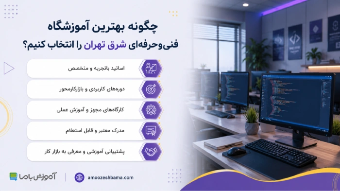 چگونه بهترین آموزشگاه فنی حرفه ای شرق تهران را انتخاب کنیم؟