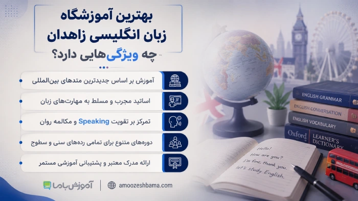 بهترین آموزشگاه زبان انگلیسی زاهدان چه ویژگی هایی دارد؟