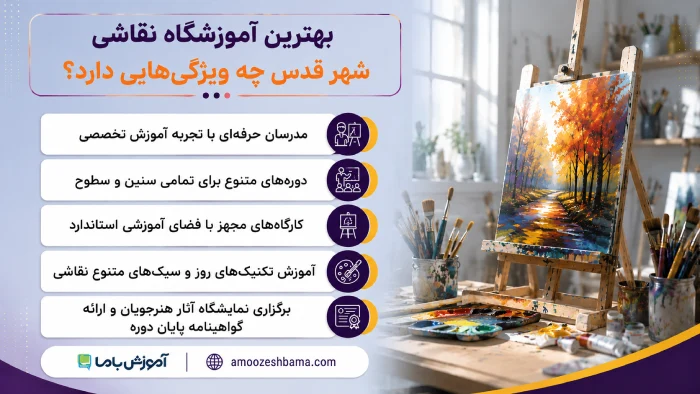 بهترین آموزشگاه نقاشی شهر قدس چه ویژگی هایی دارد؟