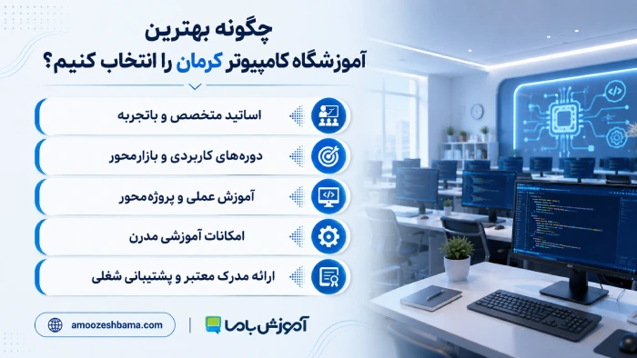 چگونه بهترین آموزشگاه کامپیوتر کرمان را انتخاب کنیم؟