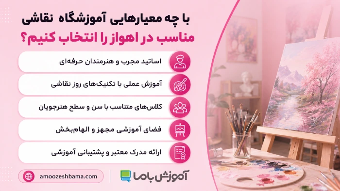 با چه معیارهایی بهترین آموزشگاه نقاشی مناسب در اهواز را انتخاب کنیم؟