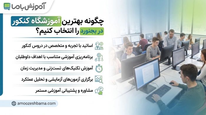 چگونه بهترین آموزشگاه کنکور در بجنورد را انتخاب کنیم؟