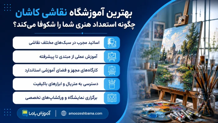 بهترین آموزشگاه نقاشی کاشان چگونه استعداد هنری شما را شکوفا می‌کند؟