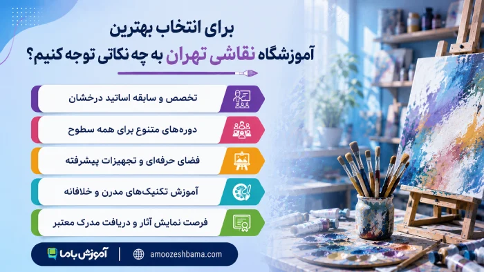 برای انتخاب بهترین آموزشگاه نقاشی تهران به چه نکاتی توجه کنیم؟