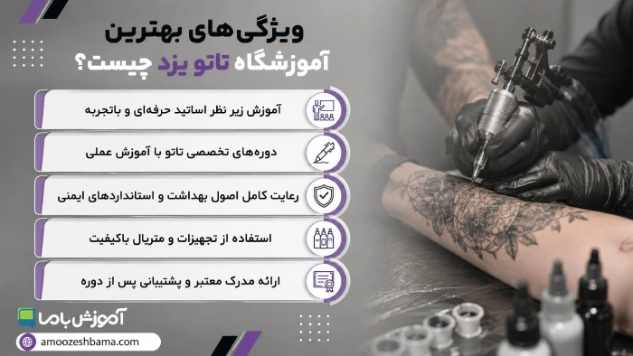 ویژگی‌های بهترین آموزشگاه تاتو یزد چیست؟